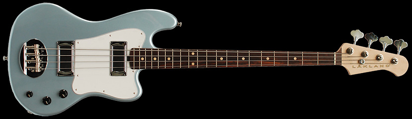 lakland decade us series bass in sonic blue finish